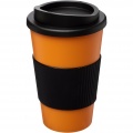 Americano® 350 ml silikoonist võruga kohvitops, Oranž / Täismust