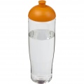 H2O Active® Tempo 700 ml kuppelkaanega spordipudel, Läbipaistev / oranž