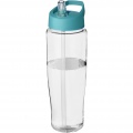 H2O Active® Tempo 700 ml tilaga kaanega spordipudel, Läbipaistev / Aqua sinine