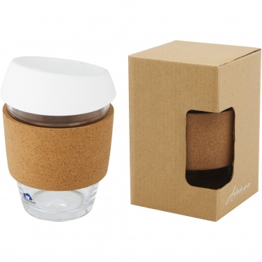 Logo trade firmakingituse pilt: Lidan 360 ml borosilikaatklaasist termotops silikoonkaanega