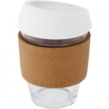 Logotrade meene foto: Lidan 360 ml borosilikaatklaasist termotops silikoonkaanega