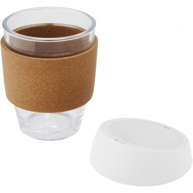 Logo trade reklaamkingi pilt: Lidan 360 ml borosilikaatklaasist termotops silikoonkaanega