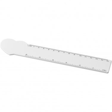 Logotrade ärikingitused pilt: Tait 15 cm südamekujuline taaskasutatud plastikust joonlaud