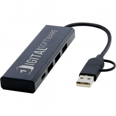 Logotrade reklaamkingitused pilt: Rise RCS-i taaskasutatud alumiiniumist USB 2.0 jaotur