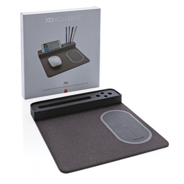 Logo trade reklaamkingituse pilt: Air hiirematt 5W juhtmevaba laadimise ja USB-ga