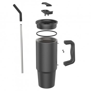 Logo trade reklaamtoote pilt: Embrace deluxe roostevabast terasest termoskruus, 900 ml