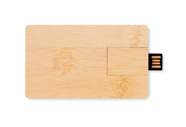 Logo trade reklaamkingi pilt: 16 GB bambusest korpusega USB