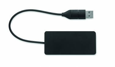 Logotrade ärikingituse foto: 3-pordiline USB-jaotur 20 cm kaabliga