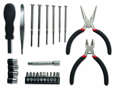 Logotrade ärikingituse foto: 26 tk tööriist alumiiniumkorpuses