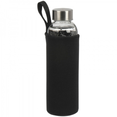 Logotrade firmakingid pilt: Klaaspudel Klagenfurt roostevabast terasest korgiga 500 ml