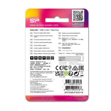 Logotrade reklaamkingitused pilt: Mälupulk Silicon Power HELIOS 202, 3.2 Gen 1, 16 GB