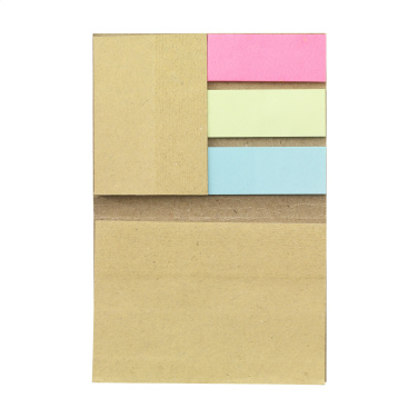 Logo trade ärikingituse pilt: Piimakarbis taaskasutatud StickyMemo paberist memopad
