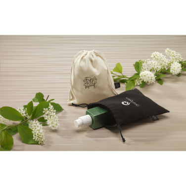 Logo trade reklaamkingituse pilt: Naturaalsest GRS-i taaskasutatud puuvillast kingikott (150 g/m²) S