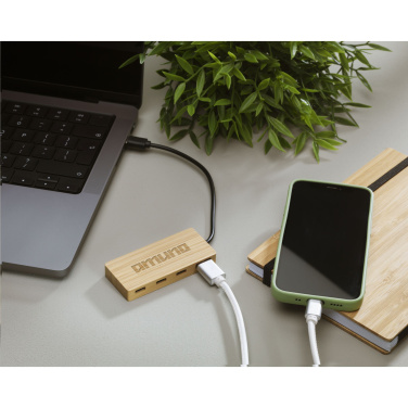 Logotrade ärikingitused pilt: Fyra bambusest USB jaotur