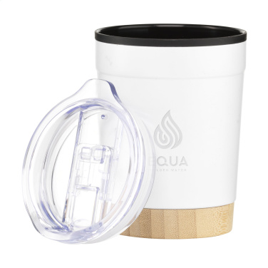 Logo trade reklaamtoote pilt: Kobe Bamboo RCS Recycled Steel 350 ml kohvitass