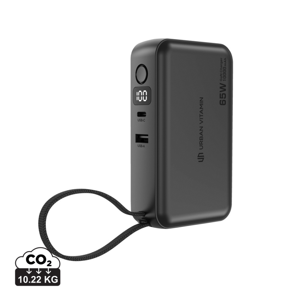 Logotrade firmakingituse foto: Urban Vitamin Eureka hübriid GANcharger 10000mah akupank 65W