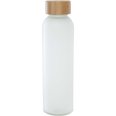 Logotrade firmakingid pilt: Lume 500 ml matt klaaspudel bambusest korgiga