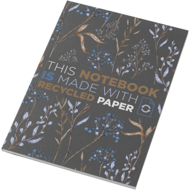 Logotrade firmakingi foto: Novella Austen A5 taaskasutatud pehmekaaneline märkmik - 50 lehte