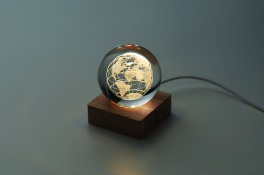 Logo trade reklaamtoote pilt: LED-klaasist kera Globe
