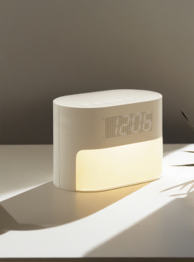 Logo trade ärikingituse pilt: LumaRise RCS taaskasutatud plastist valge müraga äratuskell