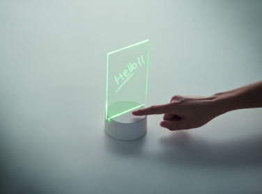 Logo trade firmakingi pilt: LEDMEMO valgustatud LED-märkmetahvel