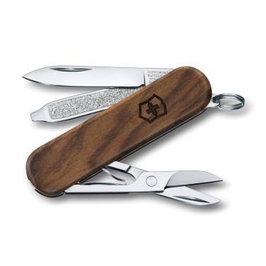 Logo trade firmakingi pilt: VICTORINOX taskunuga Classic SD puidust käepidemega