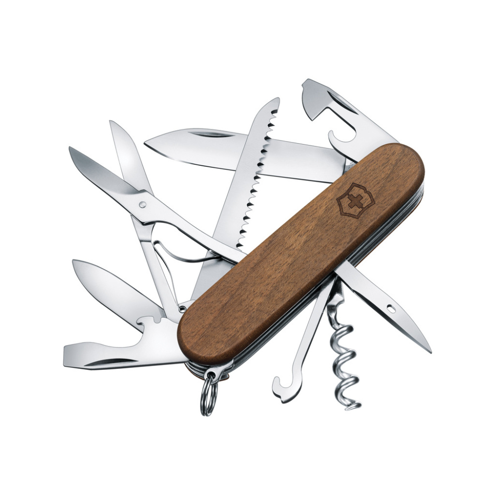 Logo trade firmakingituse pilt: VICTORINOX taskunuga Huntsman Wood 13 funktsiooniga