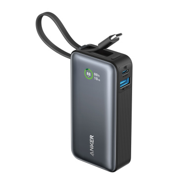 Logo trade reklaamkingitused foto: Anker Nano Power Bank 30W, sisseehitatud USB-C kaabel