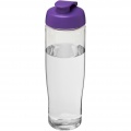 H2O Active® Tempo 700 ml flip kansi urheilujuomapullo, Läpinäkyvä / violetti