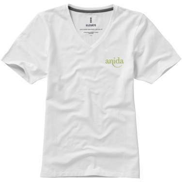 Logo trade mainoslahja ja liikelahja tuotekuva: Kawartha short sleeve women's organic V-neck t-shirt