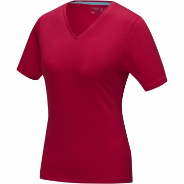 Logo trade mainostuotet tuotekuva: Kawartha short sleeve women's organic V-neck t-shirt