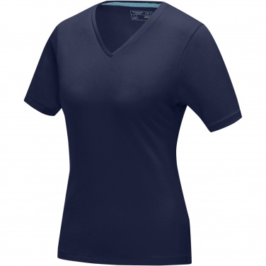 Logo trade liikelahja kuva: Kawartha short sleeve women's organic V-neck t-shirt