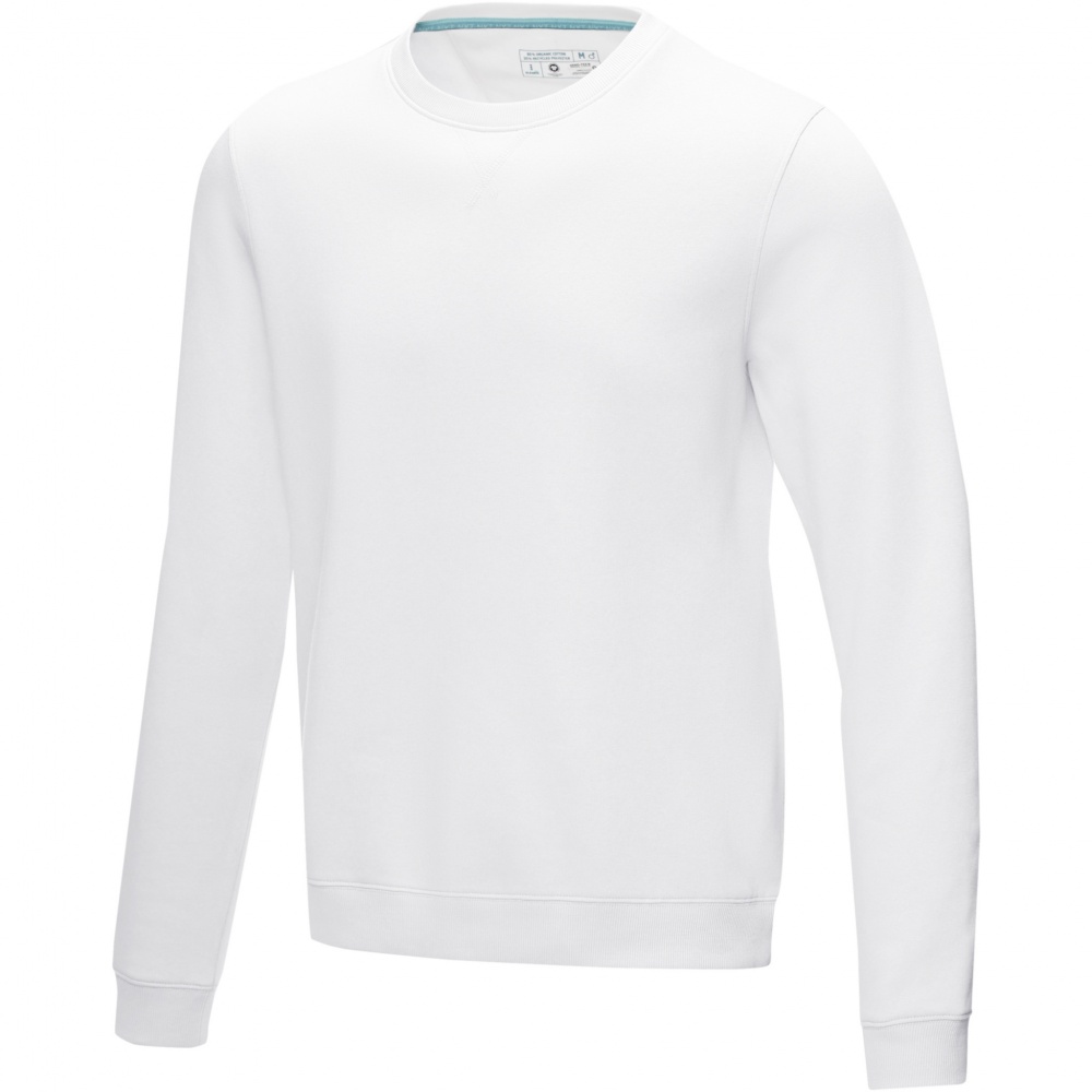 Logo trade liikelahja kuva: Jasper men’s organic recycled crewneck sweater