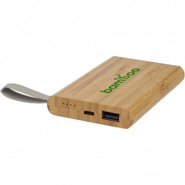 Logotrade mainoslahjat kuva: Tulda-varavirtalähde, 5 000 mAh, bambua