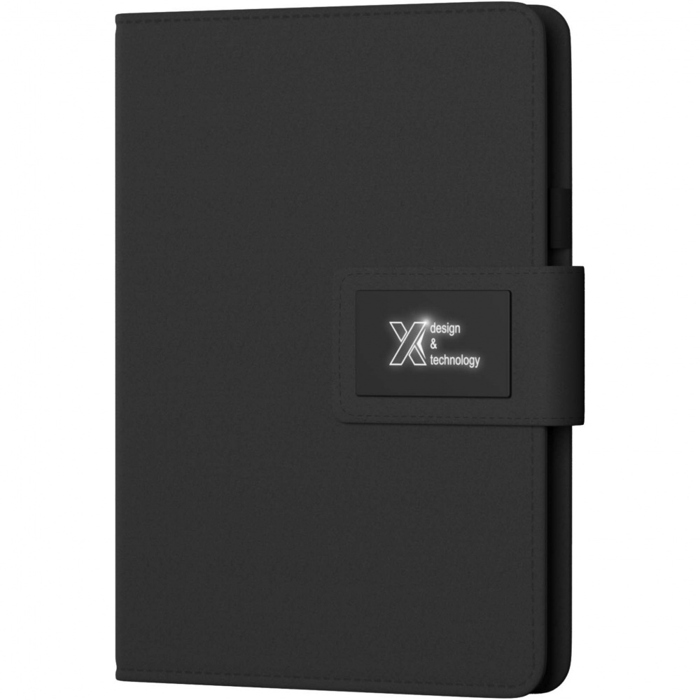 Logotrade liikelahjat kuva: SCX.design O16 -muistikirja varavirtalähteellä, koko A5, valaistuva