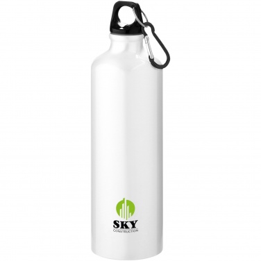 Logotrade liikelahjat kuva: Oregon 770 ml:n RCS-sertifioitu kierrätetty alumiininen vesipullo karabiinikoukulla