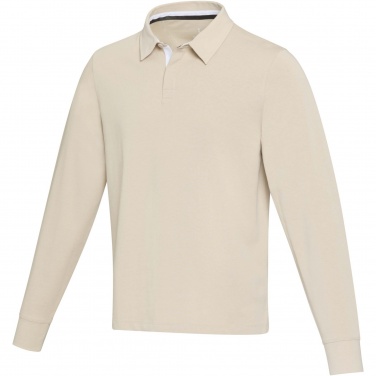 Logotrade mainostuotet kuva: Clyde unisex organic rugby polo sweatshirt