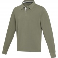 Clyde unisex organic rugby polo sweatshirt, Vihreä