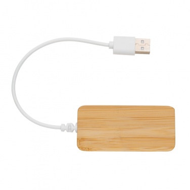 Logotrade mainostuotet kuva: Bambuinen USB tyypin C hub