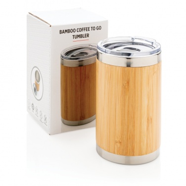 Logotrade mainostuotet kuva: Coffee to go -bambutermosmuki