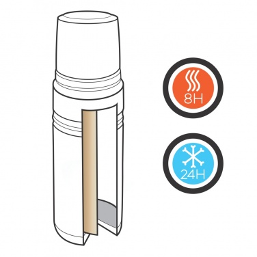 Logotrade mainoslahjat kuva: Kuparinen Swiss Peak Elite -termospullo - 1 l