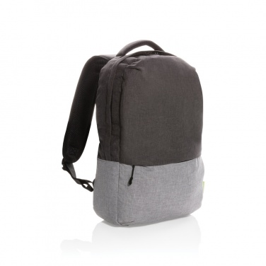 Logotrade liikelahjat mainoslahjat tuotekuva: PVC-vapaa Duo color RPET 15,6” RFID -laptopreppu