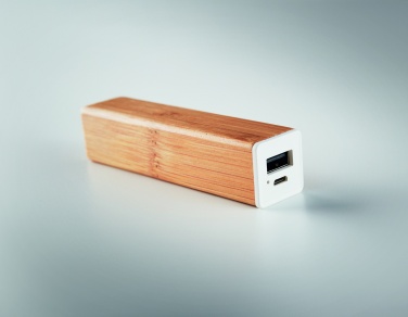 Logo trade mainoslahja ja liikelahja tuotekuva: Bambu varavirtalähde 2200 mAh POWERBAM