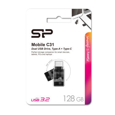 Logotrade mainoslahjat ja liikelahjat tuotekuva: Pendrive USB/type - C Silicon Power Mobile C31 3.0 OTG