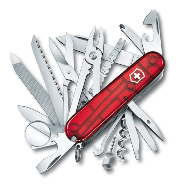 Logotrade liikelahja mainoslahja kuva: Taskuveitsi SwissChamp läpinäkyvä Victorinox