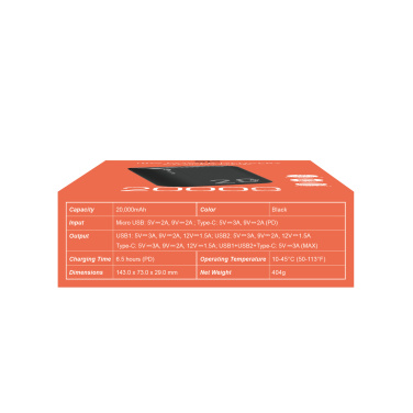 Logo trade mainostuote kuva: Virtapankki Silicon Power QS15 20000 mAh
