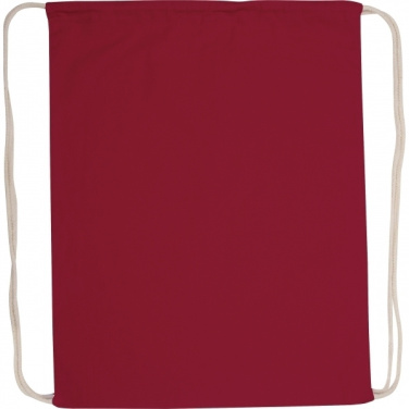 Logo trade mainoslahja ja liikelahja tuotekuva: Puuvillainen kuntosalilaukku BUDAPEST