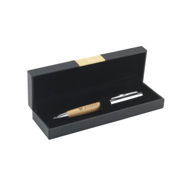Logotrade liikelahjat mainoslahjat tuotekuva: Bamboo Pen Set kynät