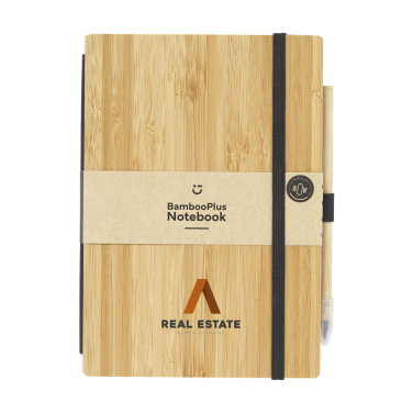 Logotrade mainoslahja tuotekuva: BambooPlus Paper Notebook A5 - Inkless Pen