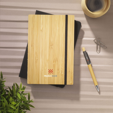 Logotrade mainostuotet kuva: Bamboo Journal Naked Spine Paper Notebook A5